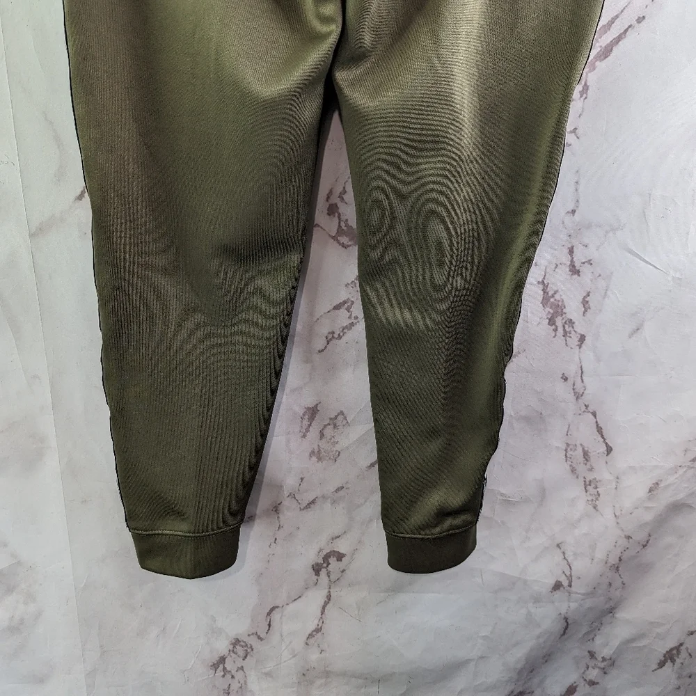 Nike Pants Womens Large Green Practice Track Basketball Warm Up Jogger Stripe